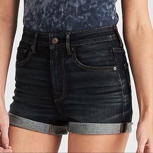 High Waisted AE Super Stretch Denim Shorts